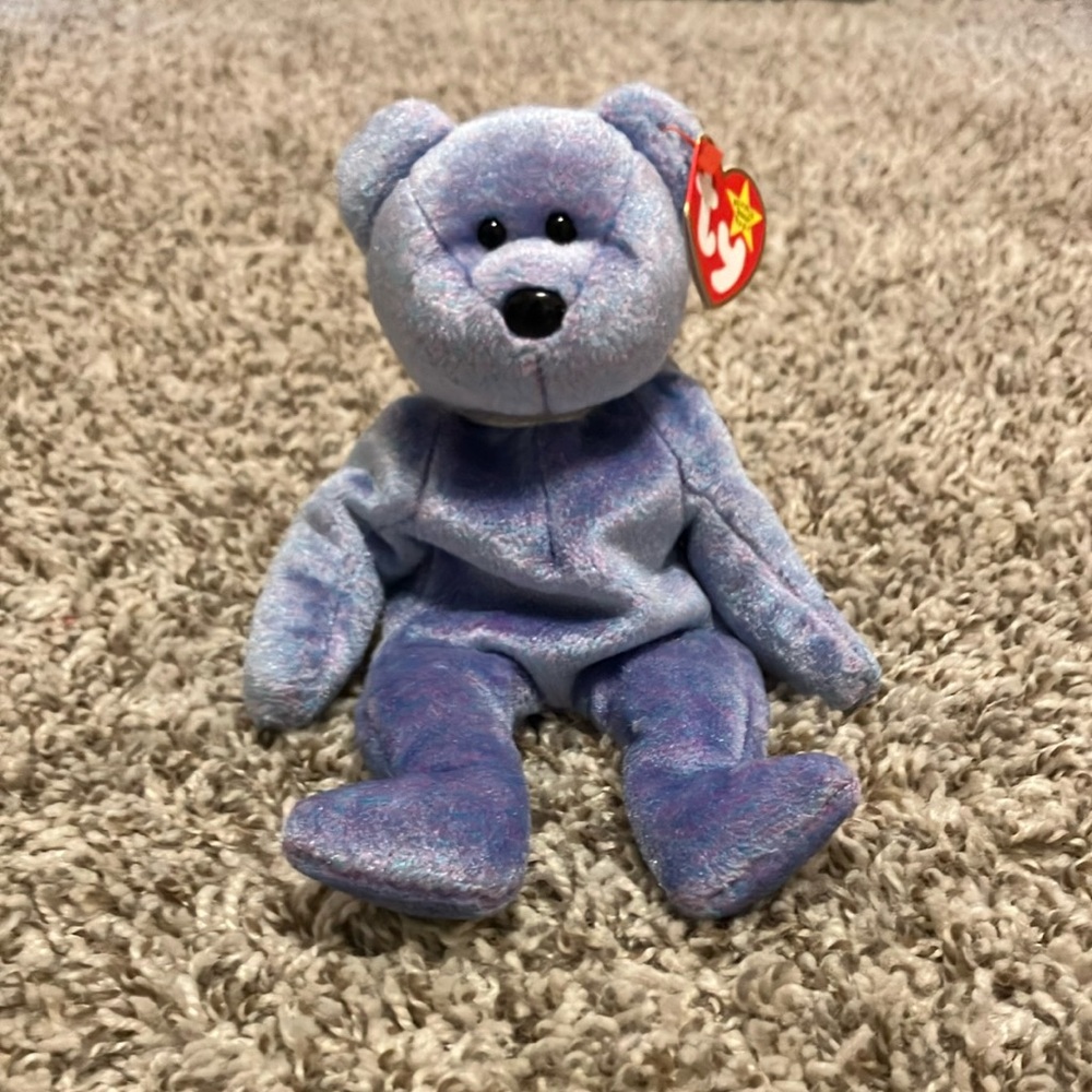Ty Blue Stuffed Animal Plush Bear